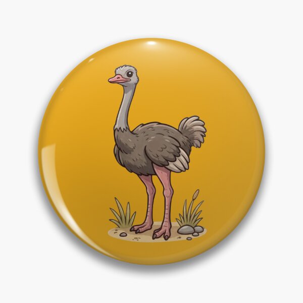 Item preview, Cute Ostrich Illustration for Bird and Wildlife Lovers designed and sold by Theproxmrt.