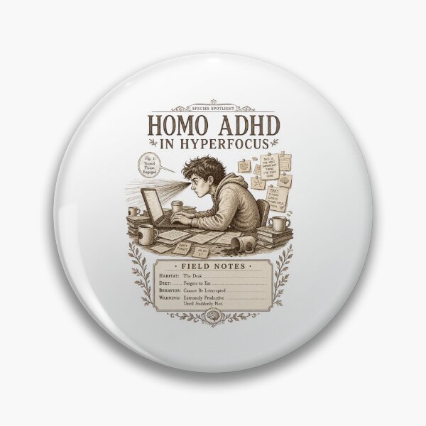 Item preview, Hyperfocus Mode Active Illustration ADHD Humor t-shirt  designed and sold by Mosidrip.