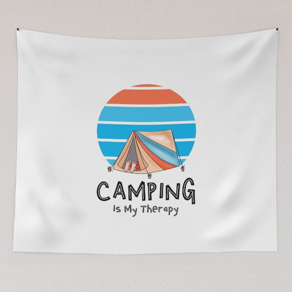 Item preview, Funny Camping Is My Therapy designed and sold by Sartoris Art.