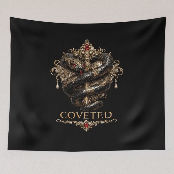 Item preview, COVETED Serpent Sceptre – Luxury Renaissance Royal Treasure Art Print designed and sold by Emoji Emblems.