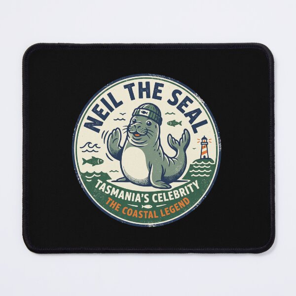 Item preview, Neil The Seal Vintage Tasmania Coastal Legend designed and sold by DanniJordan.