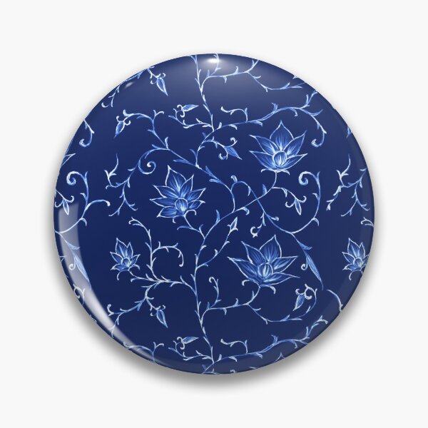 Item preview, Chinoiserie blue and white lotus inverse  designed and sold by Taylorgoodson.