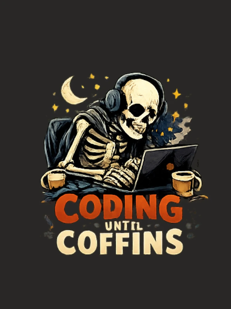 Thumbnail 4 of 4, iPhone Case, Coding Until Coffins designed and sold by Turtle-Shell.