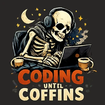 Artwork thumbnail, Coding Until Coffins by Turtle-Shell