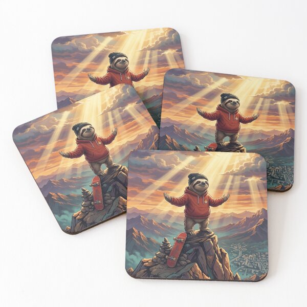 Item preview, Sloth on the summit – The skater champion designed and sold by SparTiere.