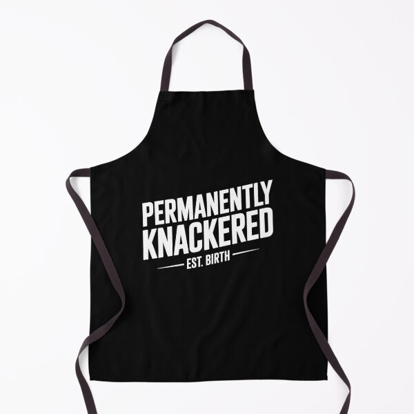 Item preview, Permanently Knackered Est Birth Funny British Tired Gift designed and sold by Say It With Ink.