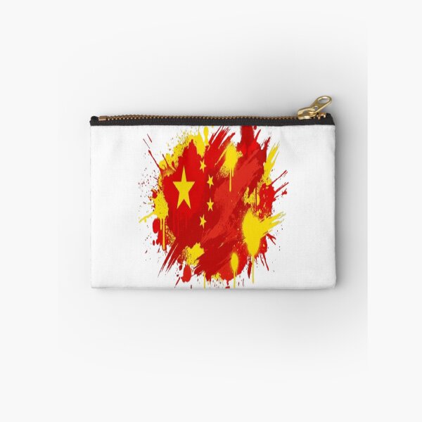 Item preview, Abstract Graffiti Explosion of China Flag Colors designed and sold by GraffiCity.
