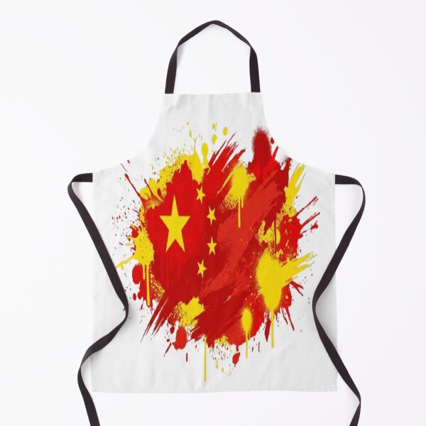 Item preview, Abstract Graffiti Explosion of China Flag Colors designed and sold by ROVVI.