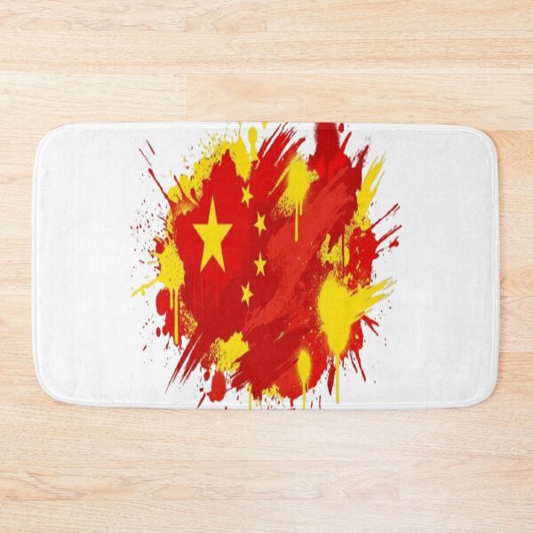 Item preview, Abstract Graffiti Explosion of China Flag Colors designed and sold by GraffiCity.