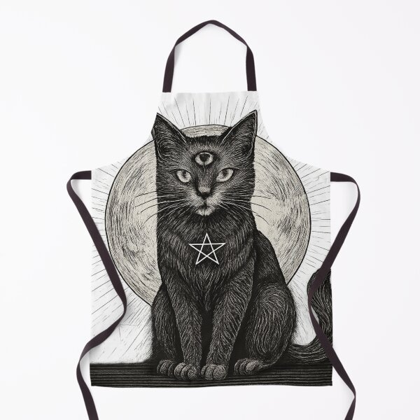 Item preview, Copy of Copy of Black Cat Moon Celestial Witchy Aesthetic Gothic Cat Design Sticker & T-Shirt designed and sold by Cat-astrophes.