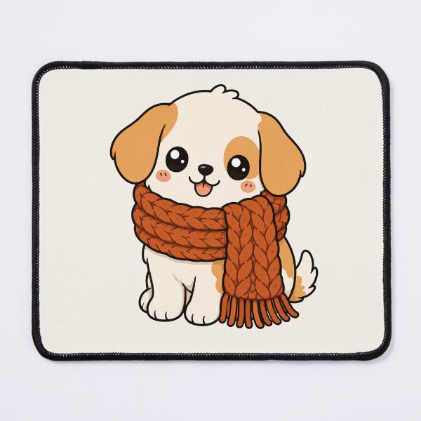 Item preview, Cute Puppy Cozy Scarf Autumn Fall Vibes designed and sold by Seculinator.
