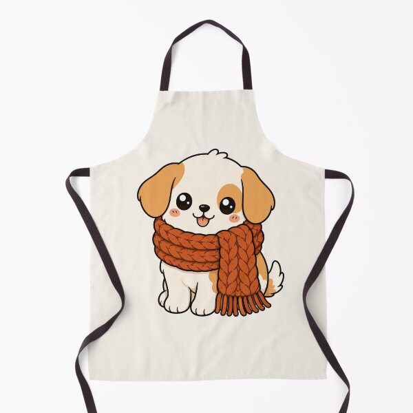 Item preview, Cute Puppy Cozy Scarf Autumn Fall Vibes designed and sold by Seculinator.