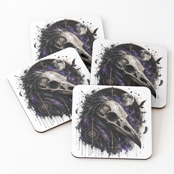 Item preview, Cosmic Raven Skull Celestial Night designed and sold by PatternFly.