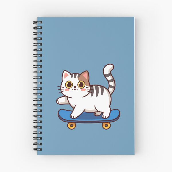 Item preview, A cartoon cat riding a skateboard designed and sold by Mike Kiev art.