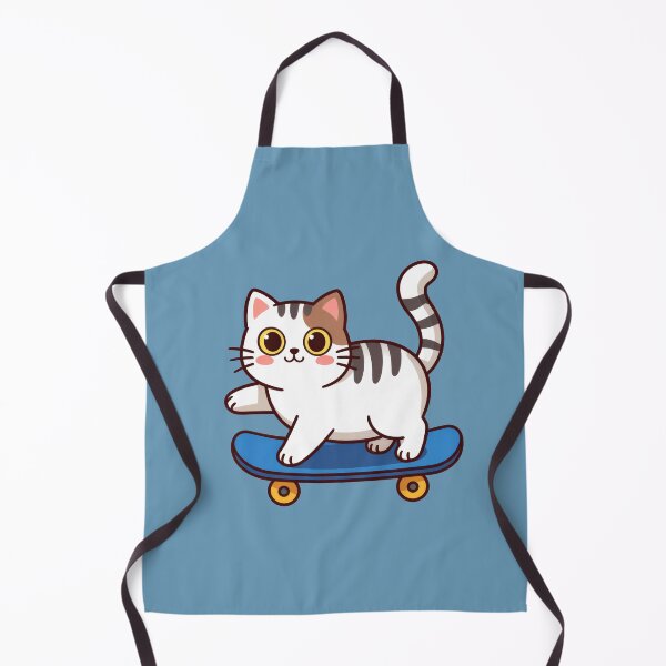 Item preview, A cartoon cat riding a skateboard designed and sold by Mike Kiev art.