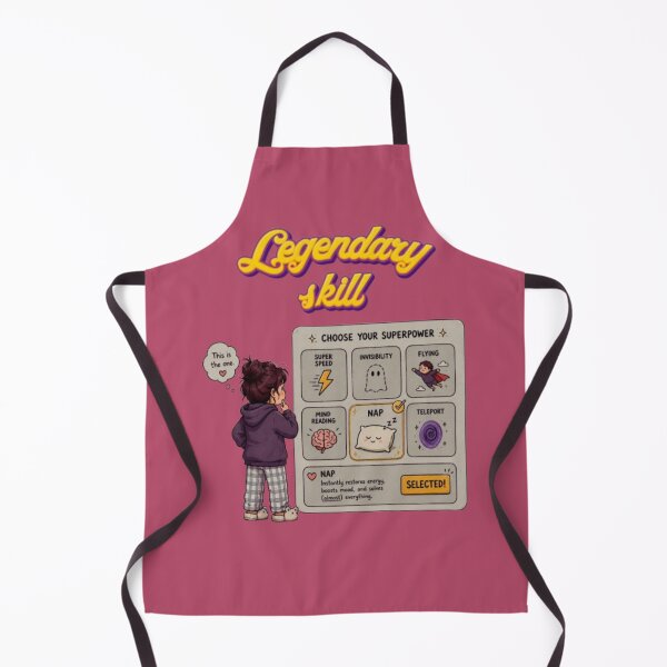 Item preview, Legendary Skill Nap Superpower Funny Gaming Comic Art designed and sold by Miheerala.