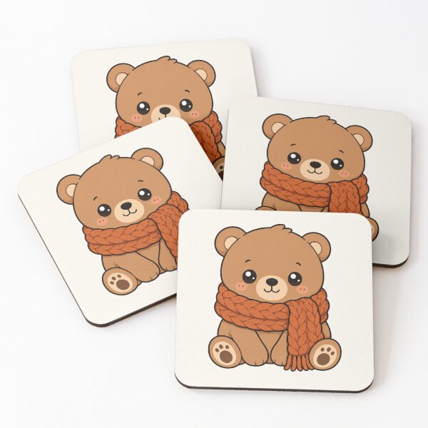 Item preview, Cute Teddy Bear Cozy Scarf Winter Vibes designed and sold by Seculinator.
