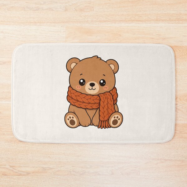 Item preview, Cute Teddy Bear Cozy Scarf Winter Vibes designed and sold by Seculinator.