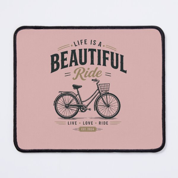 Item preview, Vintage Bicycle Badge T-Shirt | Life is a Beautiful Ride | Retro Cycling Design designed and sold by Irysek.