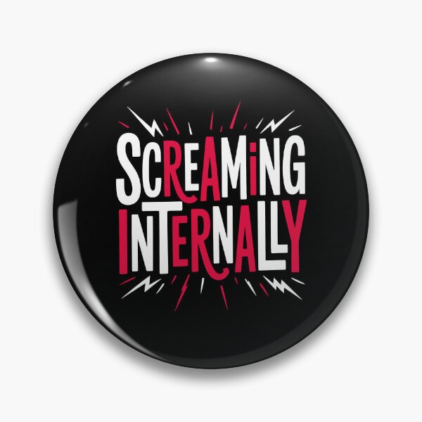 Item preview, Screaming Internally Funny British Stress Sarcastic Gift designed and sold by Say It With Ink.