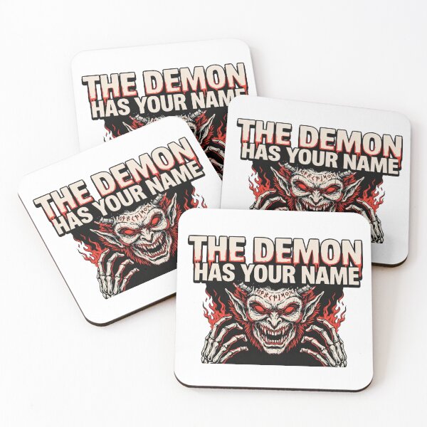 Item preview, The Demon Has Your Name, Occult Demon Skull Vintage Horror designed and sold by CryptReel.