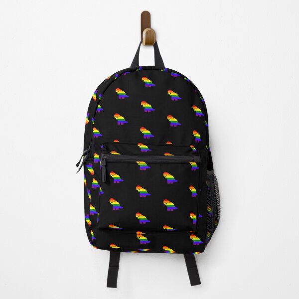 Item preview, rainbow pride Dino nuggie t rex designed and sold by Meowmeow996.