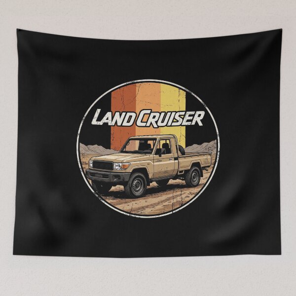 Item preview, Land Cruiser 70 Series Retro Style Pick Up Truck 4x4 Off-Road Tan designed and sold by Off-Road-Zone.