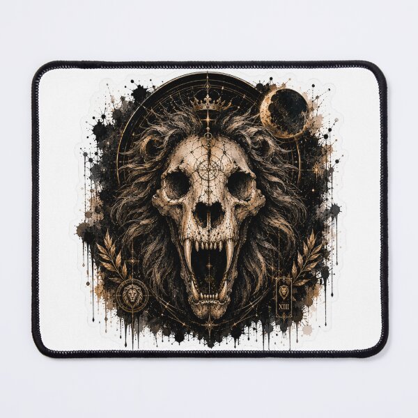 Item preview, Cosmic Lion Skull Celestial Night designed and sold by PatternFly.