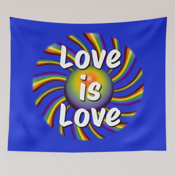 Artikelvorschau, Liebe ist Liebe Regenbogen Dunkler Stern entworfen und verkauft von Wayne Young Arts.