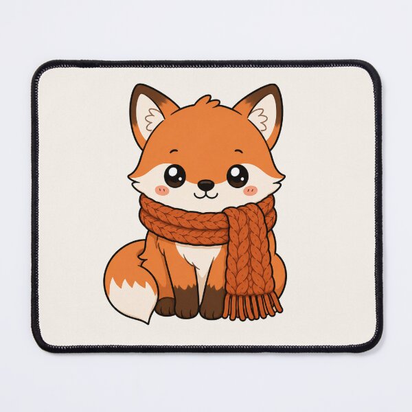 Item preview, Cute Fox Cozy Scarf Winter Autumn Vibe designed and sold by Seculinator.