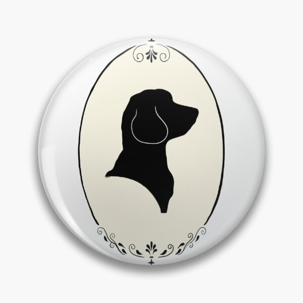 Item preview, Golden Doodle Silhouette Portrait in Ornate Oval Frame designed and sold by Klearlykinley.