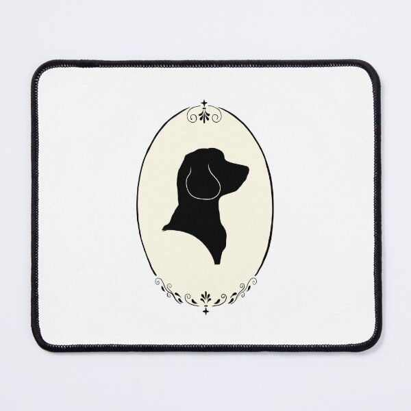Item preview, Golden Doodle Silhouette Portrait in Ornate Oval Frame designed and sold by Klearlykinley.