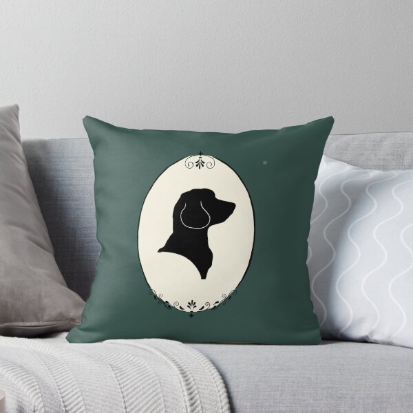 Item preview, Golden Doodle Silhouette Portrait in Ornate Oval Frame designed and sold by Klearlykinley.
