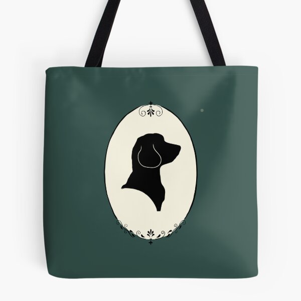 Item preview, Golden Doodle Silhouette Portrait in Ornate Oval Frame designed and sold by Klearlykinley.