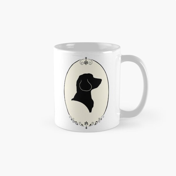 Item preview, Golden Doodle Silhouette Portrait in Ornate Oval Frame designed and sold by Klearlykinley.