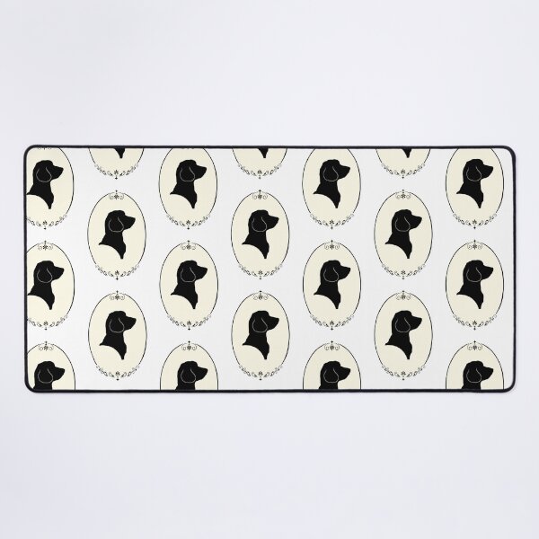 Item preview, Golden Doodle Silhouette Portrait in Ornate Oval Frame designed and sold by Klearlykinley.