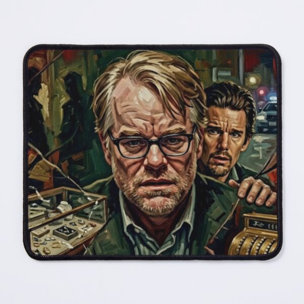 Item preview, Before The Devil Knows You’re Dead - Retro Crime Noir Oil Painting Movie Poster Art Print designed and sold by Art's Diner.