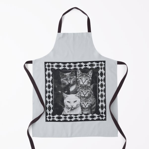 Item preview, Smoking White Cat Mob Gang Bandana Print designed and sold by Enea Kelo.