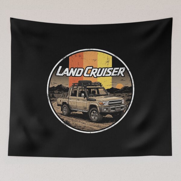 Item preview, Land Cruiser 70 Series Vintage Style Pick Up Truck 4 Door Tan designed and sold by Off-Road-Zone.
