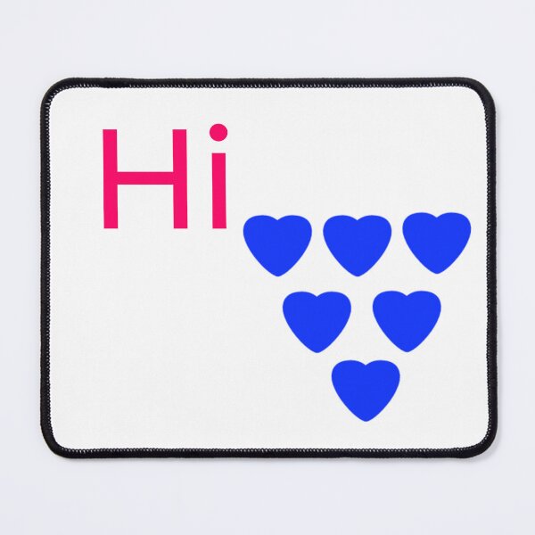 Item preview, Cute Hi with blue heart designed and sold by AWADHESH CHAURASIA.