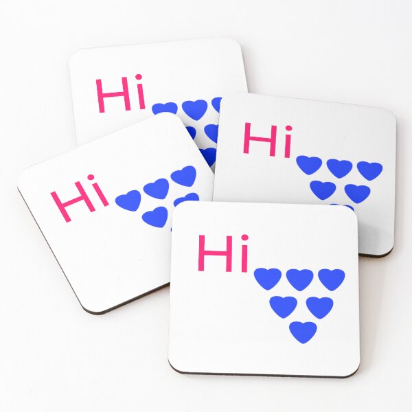 Item preview, Cute Hi with blue heart designed and sold by AWADHESH  CHAURASIA.