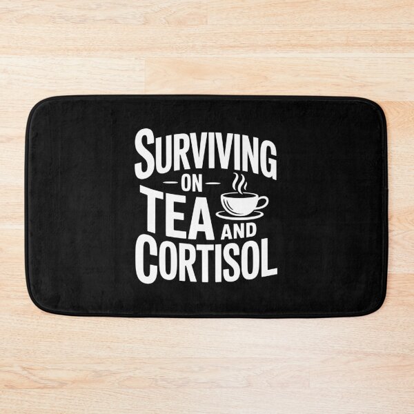 Item preview, Surviving On Tea And Cortisol Funny British Stress Gift designed and sold by Say It With Ink.