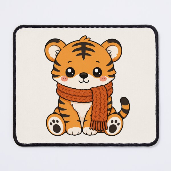 Item preview, Cute Tiger Cozy Scarf Winter Autumn Vibe designed and sold by Seculinator.