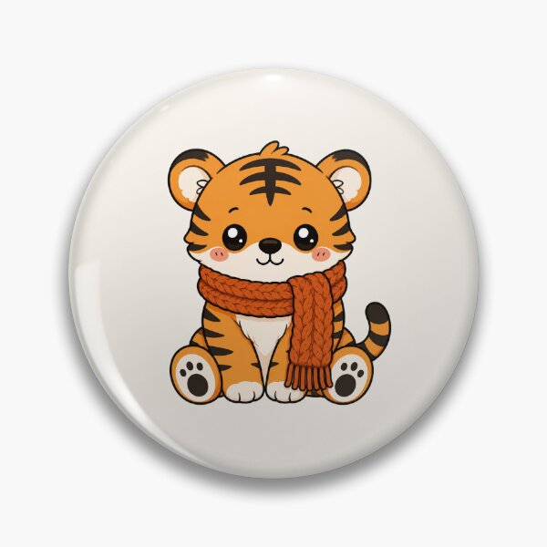 Item preview, Cute Tiger Cozy Scarf Winter Autumn Vibe designed and sold by Seculinator.