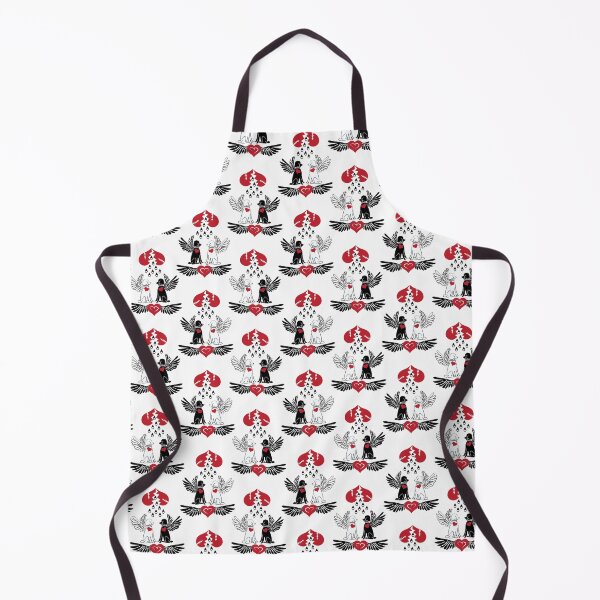 Item preview, Black & White Angel Dogs with Broken Hearts designed and sold by Digitalmyth's Designs.