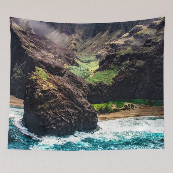 Item preview, Spectacular Cliffside Tropical Beach With Dramatic Waves designed and sold by DEC02.
