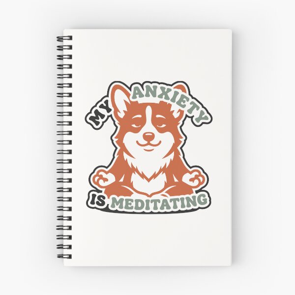 Item preview, Funny Corgi Yoga Sticker – My Anxiety Is Meditating designed and sold by MavtM.