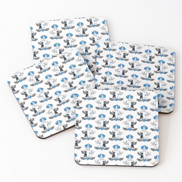 Item preview, Black & White Angel Dogs with Broken Hearts designed and sold by Digitalmyth's Designs.