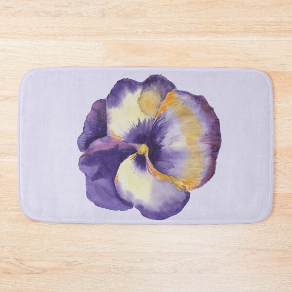 Item preview, Watercolor Pansy Purple Yellow designed and sold by AquaPixelFusion.