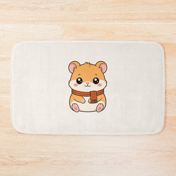 Item preview, Cute Hamster Cozy Scarf Winter Autumn Vibe designed and sold by Seculinator.